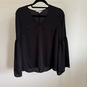 BCBG Black V-Neck Women's Top